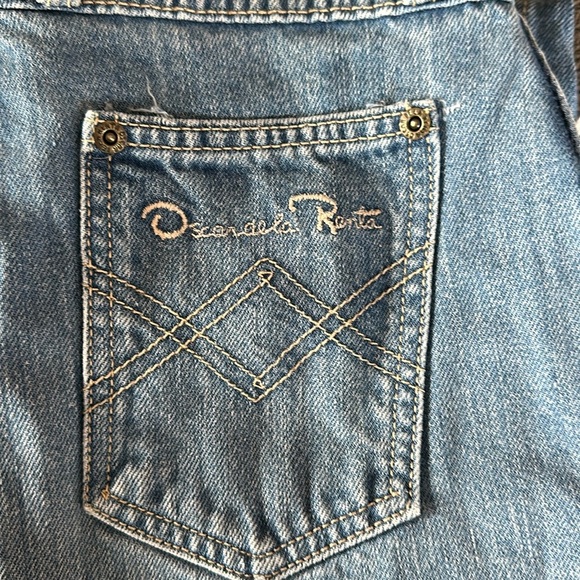 Vintage High Waisted Oscar dela Renta Jeans - Picture 1 of 7
